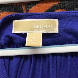 Michael Kors Blue Studded Silver Shirt